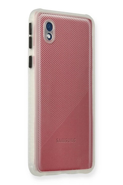 Mey İthalat®  Samsung Galaxy A01 Core Kılıf Miami Şeffaf Silikon - Şeffaf