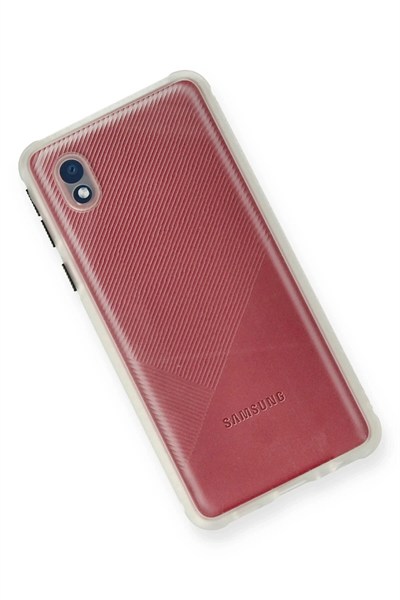 Mey İthalat®  Samsung Galaxy A01 Core Kılıf Miami Şeffaf Silikon - Şeffaf