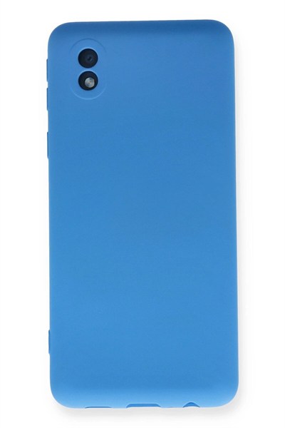Mey İthalat®  Samsung Galaxy A01 Core Kılıf Nano içi Kadife Silikon - Mavi