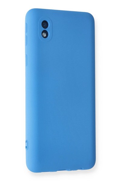 Mey İthalat®  Samsung Galaxy A01 Core Kılıf Nano içi Kadife Silikon - Mavi