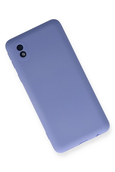 Mey İthalat®  Samsung Galaxy A01 Core Kılıf Nano içi Kadife Silikon - Lila