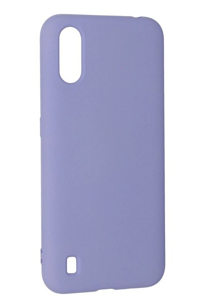 Mey İthalat®  Samsung Galaxy A01 Kılıf Nano içi Kadife Silikon - Lila