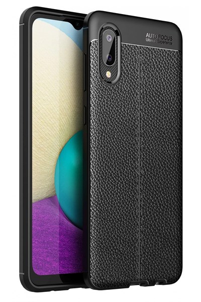 Mey İthalat®  Samsung Galaxy A02 Kılıf Auto Focus Kapak - Siyah