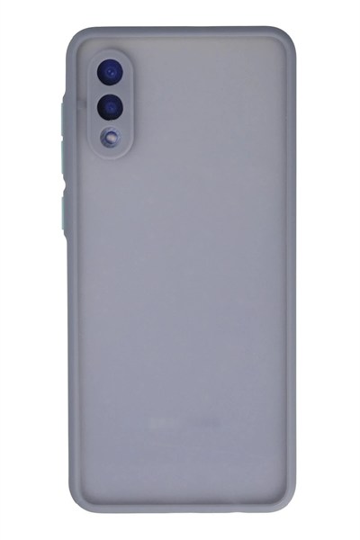 Mey İthalat®  Samsung Galaxy A02 Kılıf Montreal Silikon Kapak - Gri