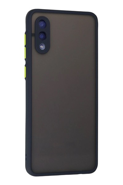 Mey İthalat®  Samsung Galaxy A02 Kılıf Montreal Silikon Kapak - Lacivert