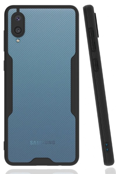 Mey İthalat®  Samsung Galaxy A02 Kılıf Platin Silikon - Siyah