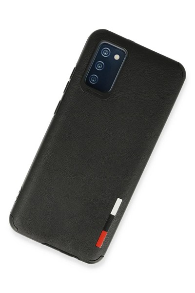 Mey İthalat®  Samsung Galaxy A02S Kılıf Loop Deri Silikon - Siyah