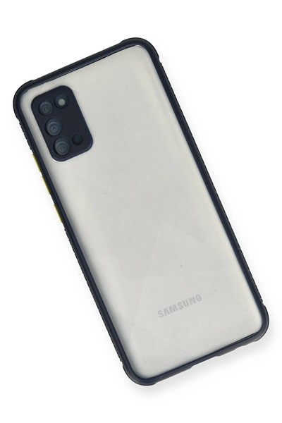 Mey İthalat®  Samsung Galaxy A02S Kılıf Miami Şeffaf Silikon - Lacivert