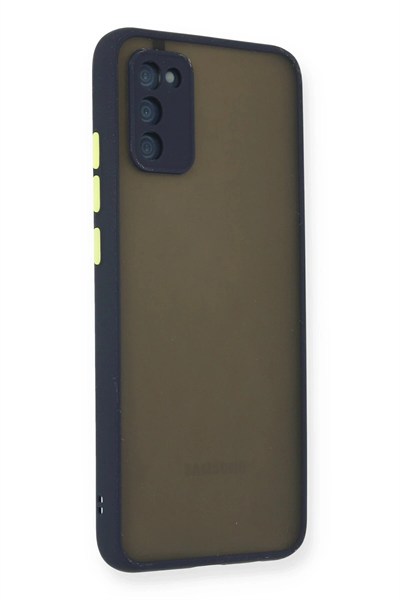 Mey İthalat®  Samsung Galaxy A02S Kılıf Montreal Silikon Kapak - Lacivert