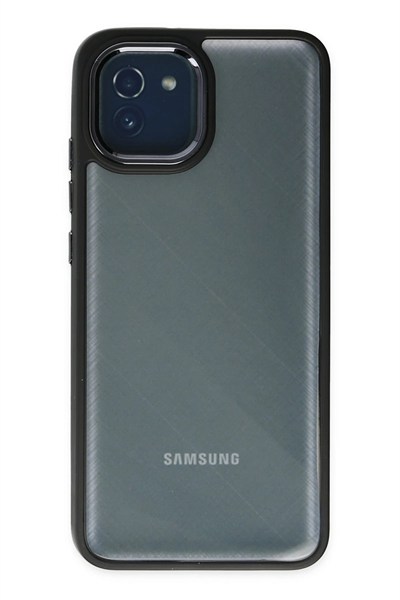 Mey İthalat®  Samsung Galaxy A03 Kılıf Dora Kapak - Siyah