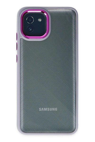 Mey İthalat®  Samsung Galaxy A03 Kılıf Dora Kapak - Lila