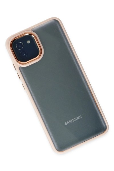 Mey İthalat®  Samsung Galaxy A03 Kılıf Dora Kapak - Pudra