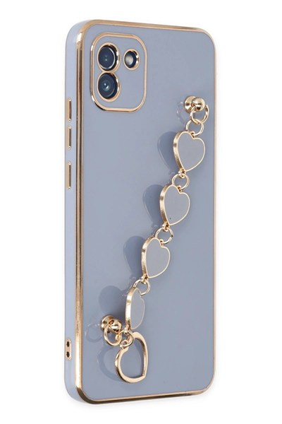 Mey İthalat®  Samsung Galaxy A03 Kılıf Esila Silikon - Gri