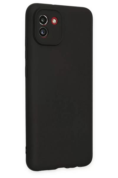 Mey İthalat®  Samsung Galaxy A03 Kılıf First Silikon - Siyah
