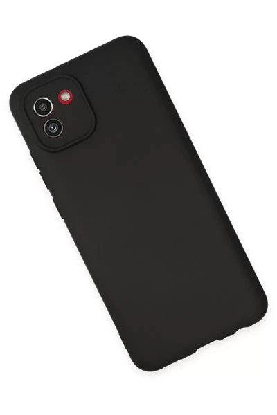 Mey İthalat®  Samsung Galaxy A03 Kılıf First Silikon - Siyah