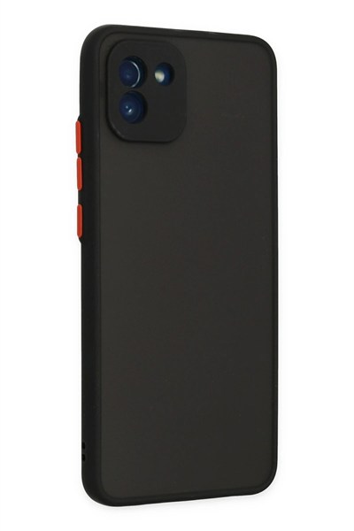 Mey İthalat®  Samsung Galaxy A03 Kılıf Montreal Silikon Kapak - Siyah