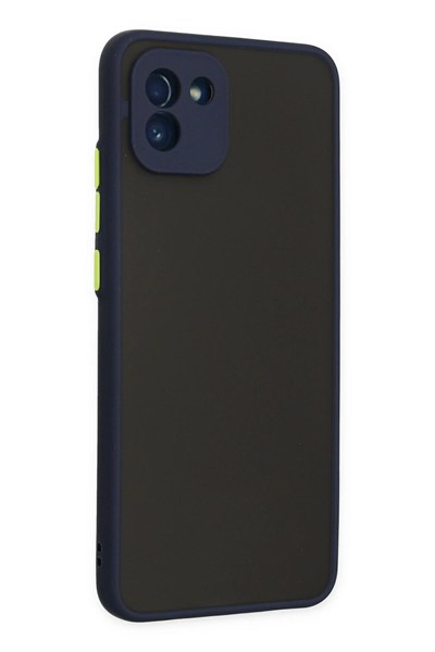 Mey İthalat®  Samsung Galaxy A03 Kılıf Montreal Silikon Kapak - Lacivert