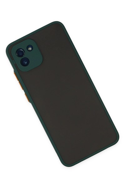 Mey İthalat®  Samsung Galaxy A03 Kılıf Montreal Silikon Kapak - Yeşil