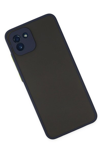 Mey İthalat®  Samsung Galaxy A03 Kılıf Montreal Silikon Kapak - Lacivert