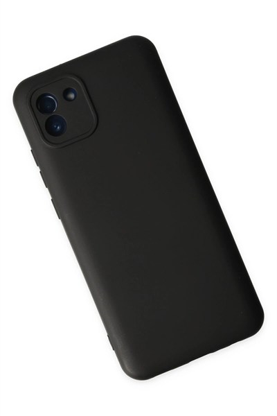 Mey İthalat®  Samsung Galaxy A03 Kılıf Nano içi Kadife Silikon - Siyah