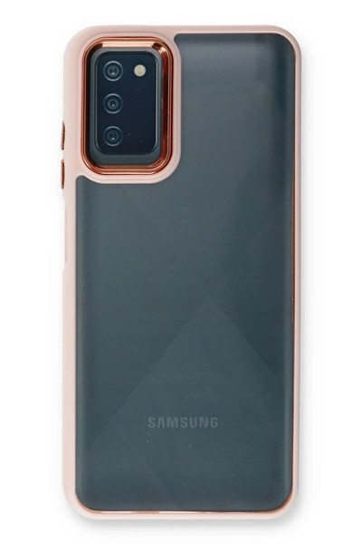 Mey İthalat®  Samsung Galaxy A03S Kılıf Dora Kapak - Pudra