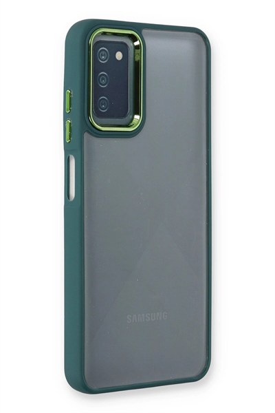 Mey İthalat®  Samsung Galaxy A03S Kılıf Dora Kapak - Haki Yeşil