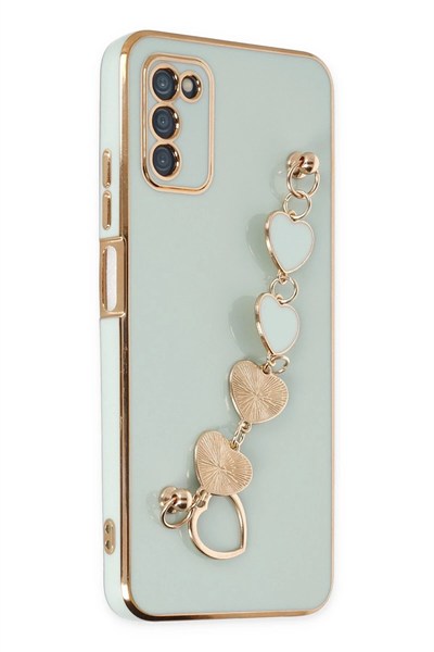Mey İthalat®  Samsung Galaxy A03S Kılıf Esila Silikon - Su Yeşili