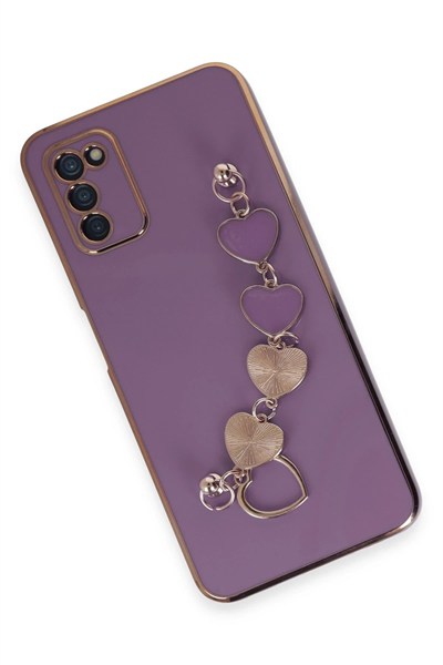 Mey İthalat®  Samsung Galaxy A03S Kılıf Esila Silikon - Mor