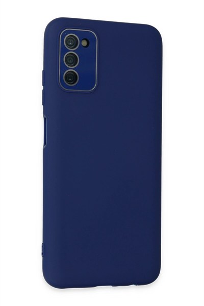 Mey İthalat®  Samsung Galaxy A03S Kılıf Lansman Glass Kapak - Sky Blue