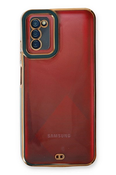 Mey İthalat®  Samsung Galaxy A03S Kılıf Liva Lens Silikon - Yeşil