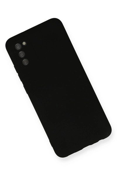 Mey İthalat®  Samsung Galaxy A03S Kılıf Nano içi Kadife Silikon - Siyah
