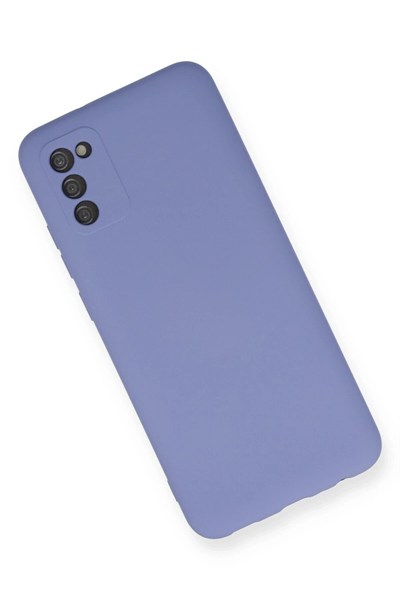 Mey İthalat®  Samsung Galaxy A03S Kılıf Nano içi Kadife Silikon - Lila