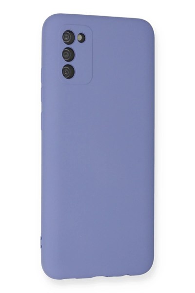 Mey İthalat®  Samsung Galaxy A03S Kılıf Nano içi Kadife Silikon - Lila
