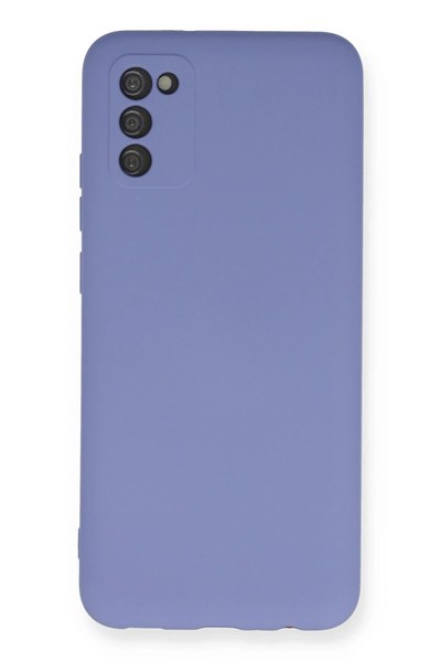 Mey İthalat®  Samsung Galaxy A03S Kılıf Nano içi Kadife Silikon - Lila