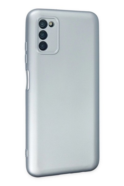 Mey İthalat®  Samsung Galaxy A03S Kılıf Nano içi Kadife Silikon - Sky Blue