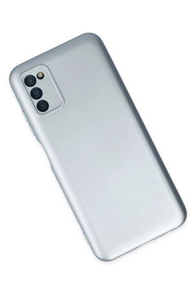 Mey İthalat®  Samsung Galaxy A03S Kılıf Nano içi Kadife Silikon - Sky Blue