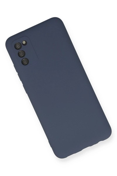 Mey İthalat®  Samsung Galaxy A03S Kılıf Nano içi Kadife Silikon - Gri