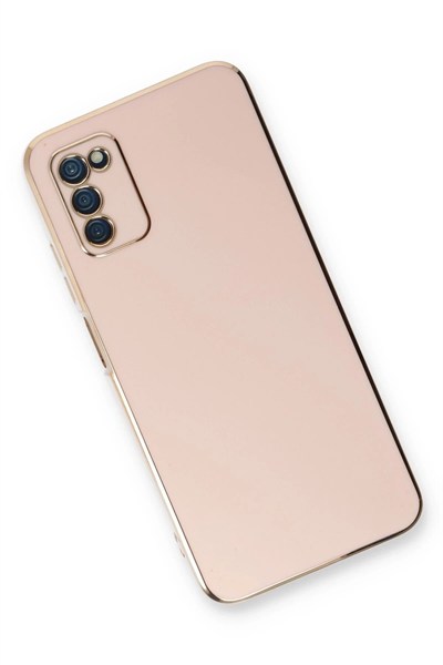 Mey İthalat®  Samsung Galaxy A03S Kılıf Volet Silikon - Pembe
