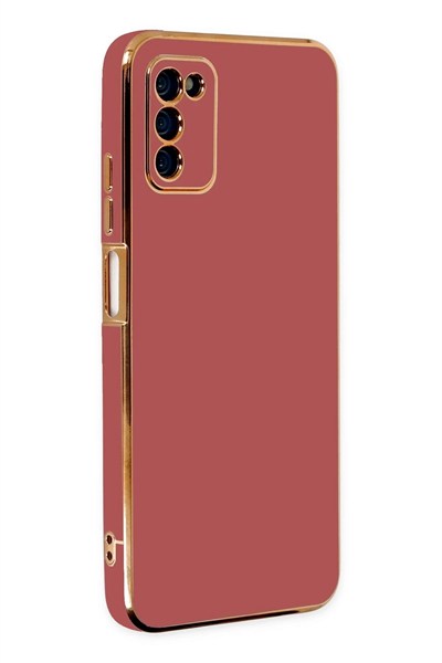 Mey İthalat®  Samsung Galaxy A03S Kılıf Volet Silikon - Kırmızı