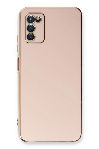 Mey İthalat®  Samsung Galaxy A03S Kılıf Volet Silikon - Pembe