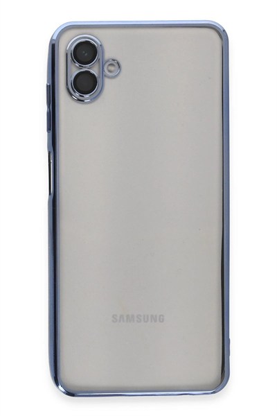 Mey İthalat®  Samsung Galaxy A04 Kılıf  Lensli Silikon - Açık Mavi