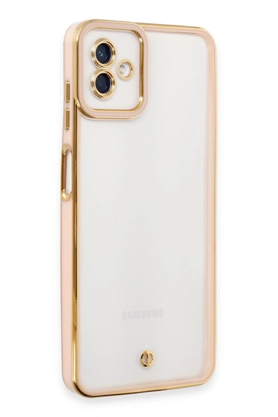 Mey İthalat®  Samsung Galaxy A04 Kılıf Liva Lens Silikon - Rose