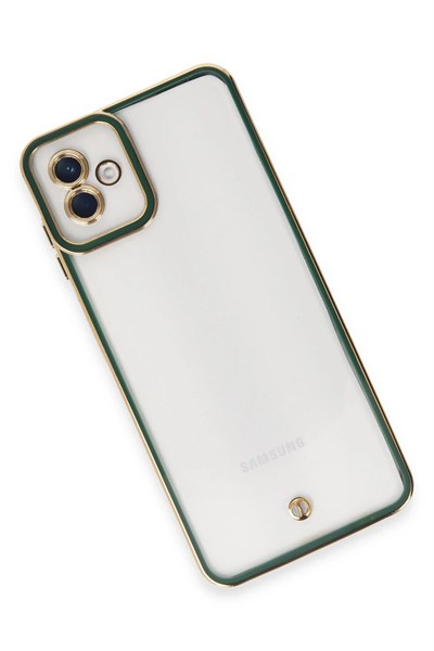 Mey İthalat®  Samsung Galaxy A04 Kılıf Liva Lens Silikon - Yeşil