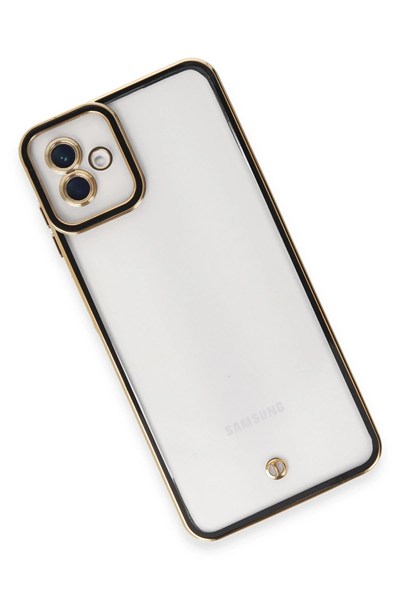 Mey İthalat®  Samsung Galaxy A04 Kılıf Liva Lens Silikon - Siyah
