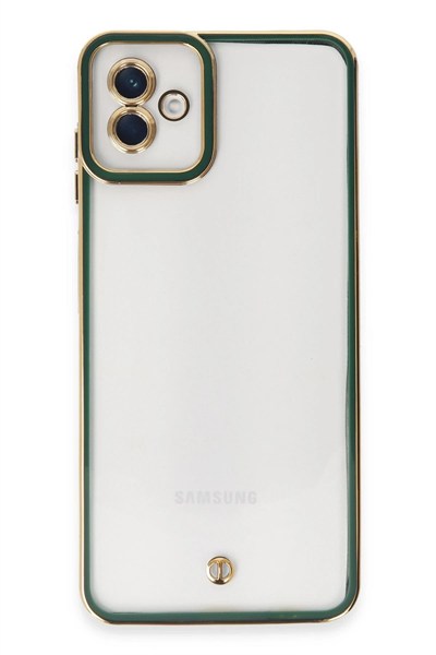 Mey İthalat®  Samsung Galaxy A04 Kılıf Liva Lens Silikon - Yeşil
