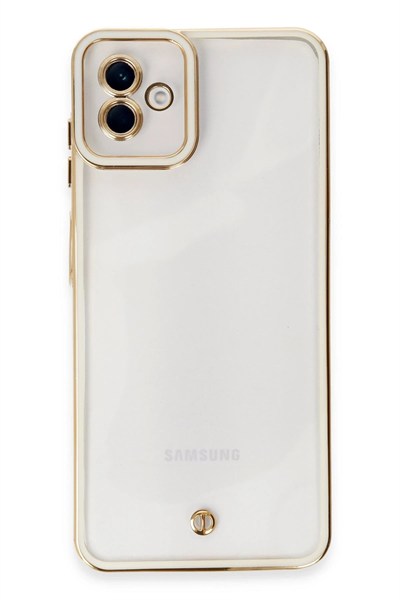 Mey İthalat®  Samsung Galaxy A04 Kılıf Liva Lens Silikon - Beyaz