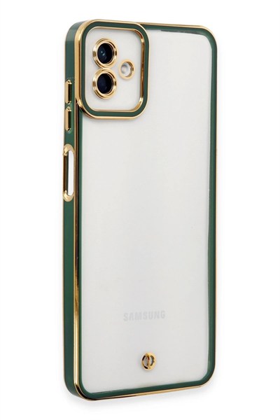Mey İthalat®  Samsung Galaxy A04 Kılıf Liva Lens Silikon - Yeşil