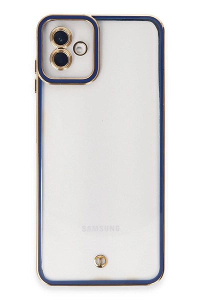 Mey İthalat®  Samsung Galaxy A04 Kılıf Liva Lens Silikon - Mavi