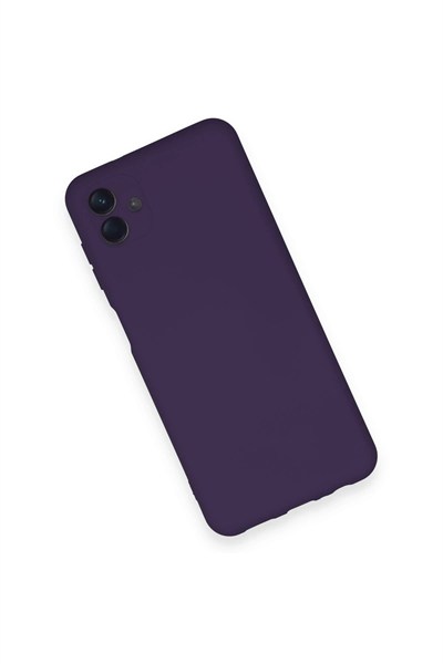 Mey İthalat®  Samsung Galaxy A04 Kılıf Nano içi Kadife Silikon - Mor