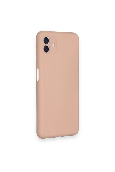 Mey İthalat®  Samsung Galaxy A04 Kılıf Nano içi Kadife Silikon - Pudra
